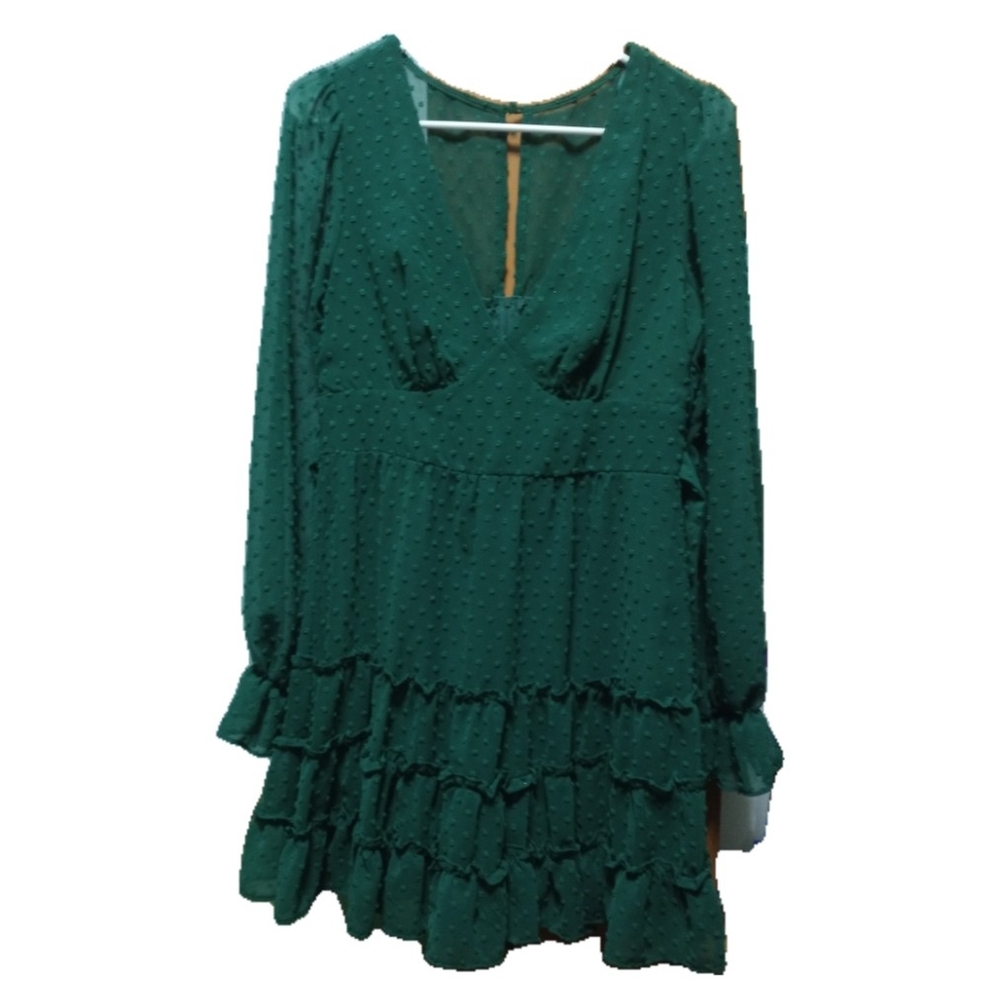 Elegant Green Women's Dress